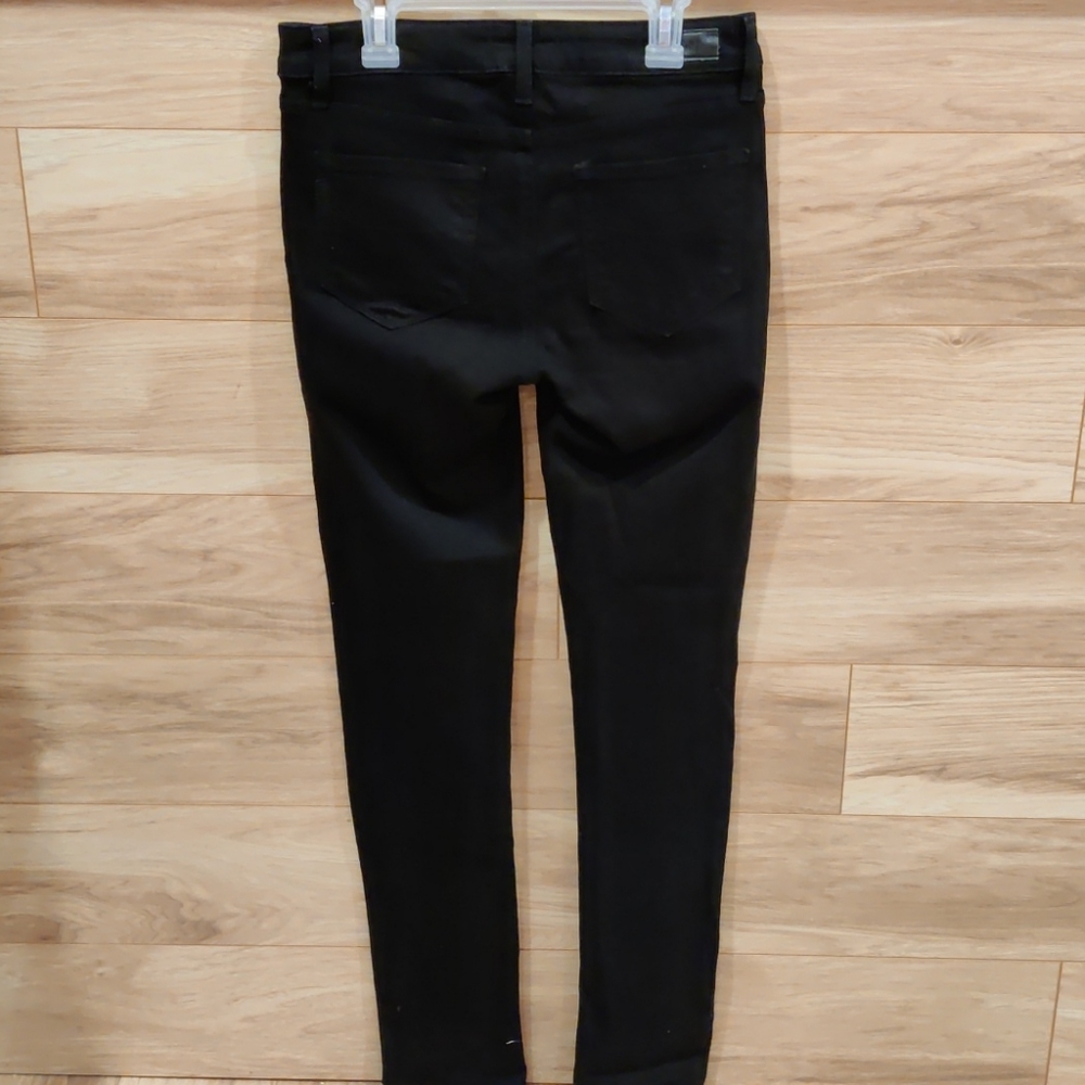 PAIGE Skyline Skinny Black Shadow jeans 27 - Picture 5 of 8